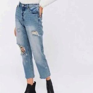 UO BDG Slim Straight Distressed Ankle Jeans Size 28